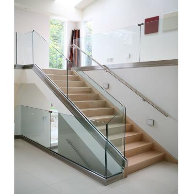 China Modern U Channel Balustrade Modern Design Aluminum Glass Balustrade for sale