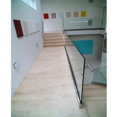 China Modern Clear Glass Balustrade Balcony Railing Stainless Steel Aluminum Railing for sale