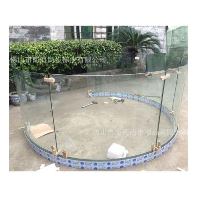 China Modern attractive aluminum u channel glass /stair fence hardware handrailing for sale