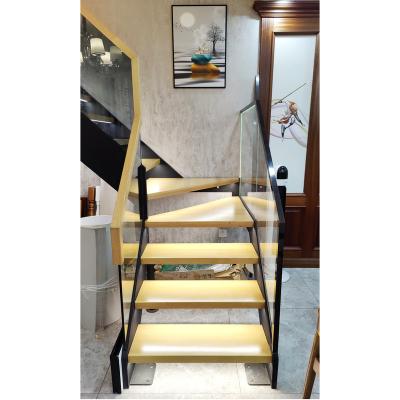 China Contemporary abstract aluminum handrailing / balcony stair led stair treads for sale