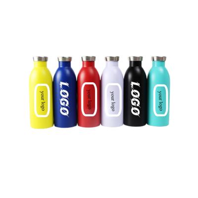 China Factory direct sale 500ml stainless steel PORTABLE sports water bottle for camping sports for sale