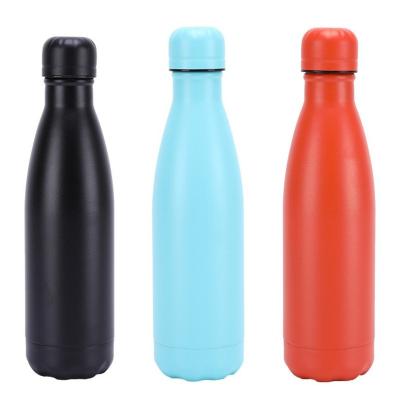 China PORTABLE Wholesale Wall Painting Powder 500ml Double Wall Stainless Steel Flask Insulated Cola Water Bottles With Colorful Lids for sale