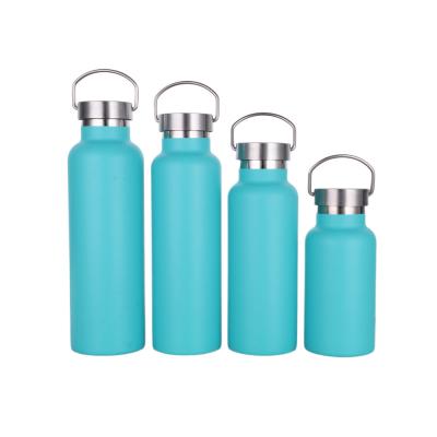 China PORTABLE 600ml Double Wall Eco-friendly Vacuum Insulated Stainless Steel Wide Mouth Water Bottle For GSM for sale