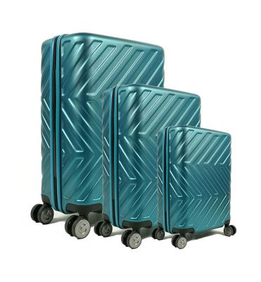 China Wholesale ABS 360 Degree Carry On Trolley Travel Suitcase 4 Degree Sets Hard Shell Luggage Trolley Bag Sets for sale