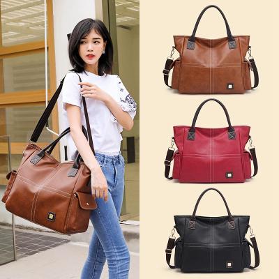 China Wholesale Fashion Women PU Multifunctional Tote Bag Shopping For Girls Large Capacity Bag for sale