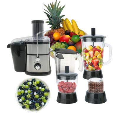 China Low Noise Adjustable Speed ​​Blades Meat Shredder High Speed ​​Stainless Steel Blender Fruit Juicer for sale