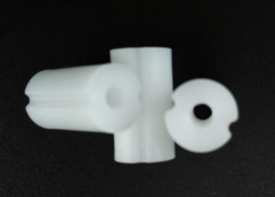 China Small Plastic Injection Molding Products , RAL 9011 White POM Spacer Bush 10 X 15mm for sale