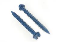 Cina Fermo blu dell'acciaio 7.5mm delle viti del calcestruzzo della testa della rondella della sfortuna per il bordo del cemento in vendita