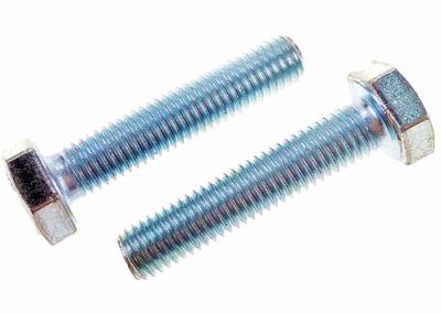 China Galvanized Hex Head Screw Fastener Silver Steel M6 Standard Bolt Screw for sale