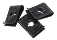 Cina 50 bulloni matti dell'hardware di HRC, dadi di clip d'acciaio dell'ossido per il pannello scrivono U a macchina 17 x 11 x 0,8 millimetri in vendita