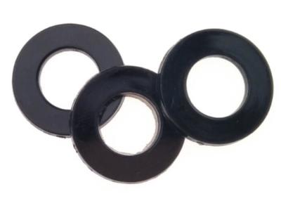 China Black PMMA Plain Plastic Flat Washers DIN 125 Standard HB15 Hardness for sale