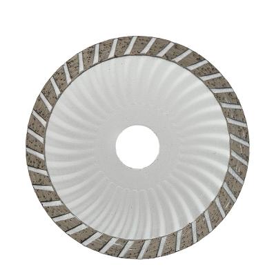 China Cutting granite 110*H10*1.2*2.0*22.23mm turbo corrugated cold pressed saw blade for cutting granite, marble, concrete and brick for sale