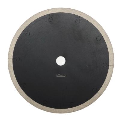 China 7 Inch Ceramic 180*H7*1.2*1.6*15.88mm Hot-pressed Super Thin Continuous Rim Saw Blade With 10 Laser Slots for sale