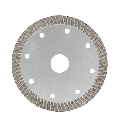 China Tile 4.5 inch 115*H10*0.8*1.2*22.23mm Hot-pressed super thin turbo saw blade for sale