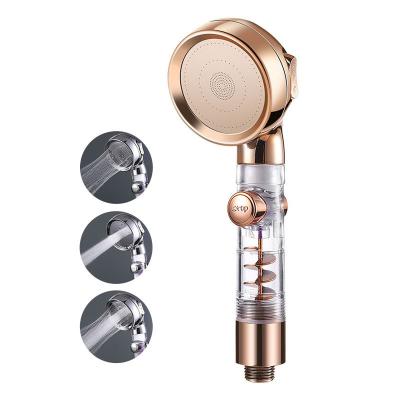 China With Diverter 3 Modes Jet Hand Shower Head Nd Hydraulic Water Therapy Spa With On/Off Button for sale