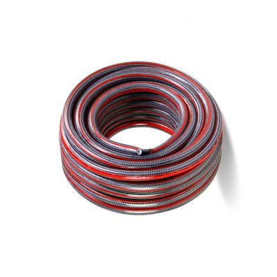 China China Clear Adjustable PVC Braided Plastic Vinyl Hose Garden Tubing 3/8 Inch -2 for sale