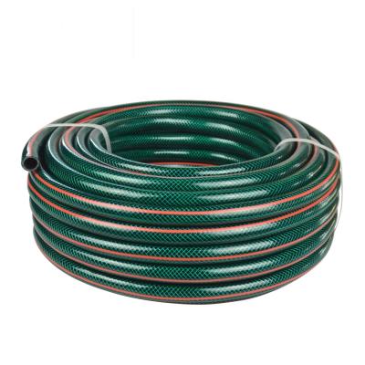 China Adjustable High Pressure Non Smell Fiber Braided PVC Garden Water Hose for sale