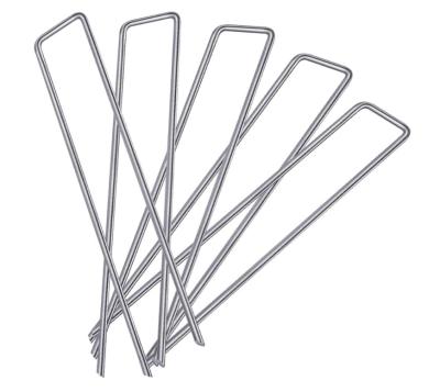 China Agricultural or Galvanized Garden Steel Garden Pegs Metal Garden Staples Weed Carpet Pegs Galvanized U Pins for sale