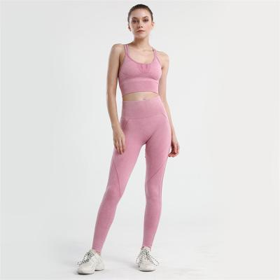 China Breathable Yoga Sets Fitness Women Yoga Pants Sets Gym Workout Sets Clothing Women for sale