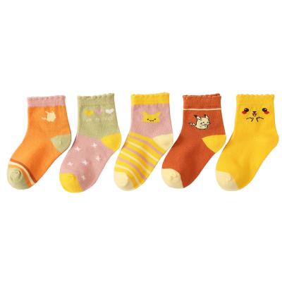 China 2021 wholesale children's socks QUICK DRY combed cotton boy socks and girl's cartoon socks for sale