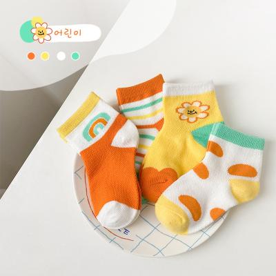 China Wholesale new 2022 spring socks QUICK DRY and summer cartoon children's socks combed cotton baby socks for sale