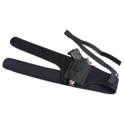 China 2021 Hot Selling Rubber Hunting Detachable Guns Equipment Men's Waist Universal Concealed Armpit Holster for sale