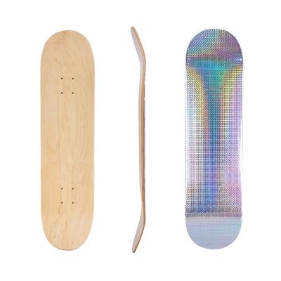 China 7.75 8.0 8.125 8.25 Inch Wholesale Adult 100% 7 Layers Canadian Skateboard Deck Aluminum Board Pad Maple for sale