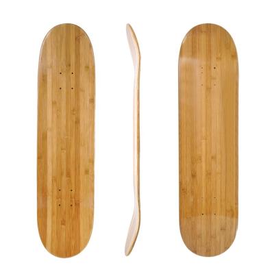 China Factory Direct Sale Adult Kick Decks Double 5 Layers Carbonized Bamboo Skateboard Decks for sale