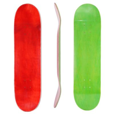 China Wholesale 8.0 8.25 8.5 Inch Adult Random Stained Northeast Full Maple Skateboard Decks for sale