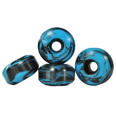 China Factory 55x32mm Adult Blue Color Wheels SHR55D Mixed Black White Skateboard Wheels for sale