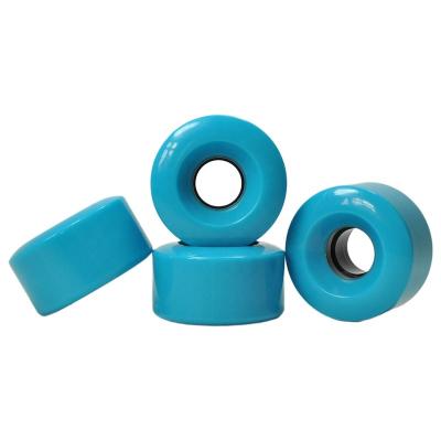 China Wholesale Blue 80A Hardness Adult Custom Skate 80% Bound Color Rebound Wheels 58mm PU Skateboard Wheels for sale