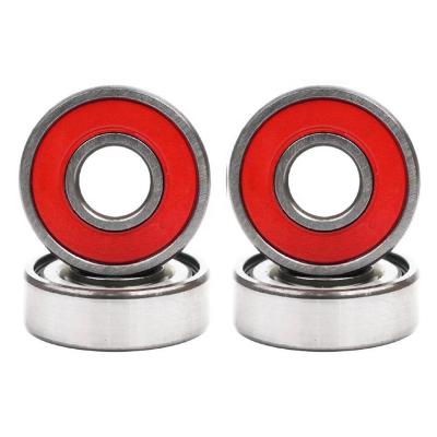 China Hotels Wholesale Chrome High Speed ​​Bearings ABEC-9 Single Skate Skateboard Bearings for sale