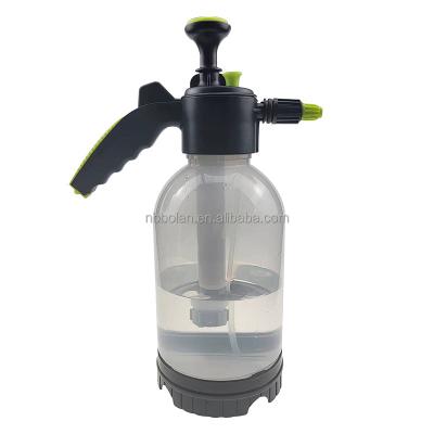 China High Quality Customized Transparent Garden 2L Plant PP PE Garden Tools Foam Pump Pressure Trigger Sprayer for sale