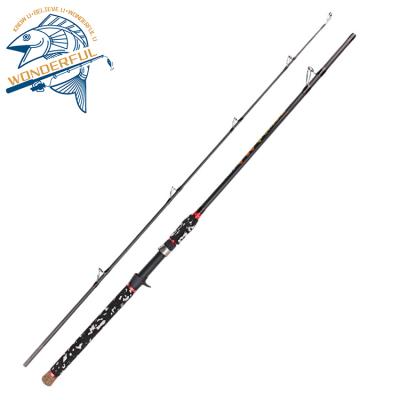 China Carbon 6ft Guide Lure Ring Weight 9g-40g Power Carbon Snakehead Ceramic Extra Heavy Bass Carp 7ft Two Piece Catfish Fishing Rod for sale