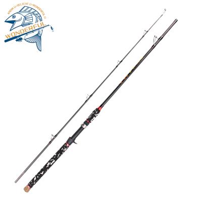 China Carbon Ceramic Extra Heavy Power Ring 7ft Two-Piece Carbon Ceramic 7ft Interesting Caught Spinning Guide Catfish Fishing Rod for sale