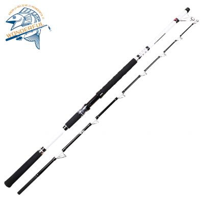 China Extra Heavy Carbon Fiber Power Carbon Fiber Tuna Marlin Shark Deep Sea Saltwater Big Game EX Fishong Fishing Rod for sale