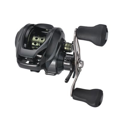 China 7.2:1 Black Bait Casting Bait Rig Black MOQ Left And Right Spool Casting Reel for sale