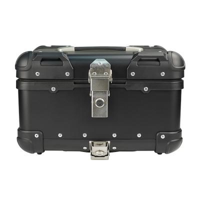 China 35 L-R Aluminum Box Back Storage Box Motorcy Waterproof Clecargo Top Delivery Motorcycle Box for sale