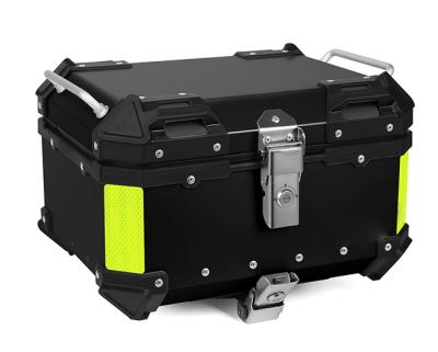 China Black Silver Waterproof High Quality 35L Scooter Trunk Box Top Delivery To Box Aluminum Alloy Tail Boxes Motorcycle for sale