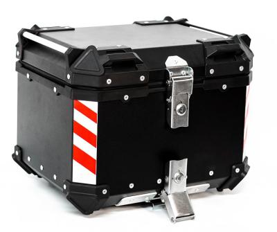 China Waterproof And Dustproof 45L Motorcycle Tail Boxes Storage Box Motorbike Aluminum Motorcycle Luggage Box for sale