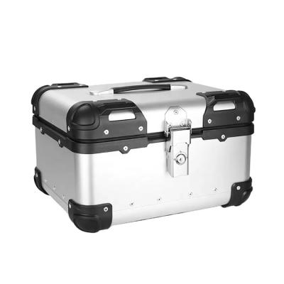 China 45L X Waterproof Design Aluminum Alloy Black Tail Boxes Motorcycle Trunk Box For Sale Case MotorcycleMotorcycle Helmet Top Tailgate for sale