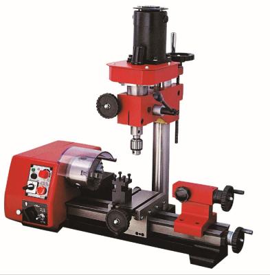 China Multifunctional Metal Small Drilling And Milling Machine Manual Lathe With Integrated Tool for sale