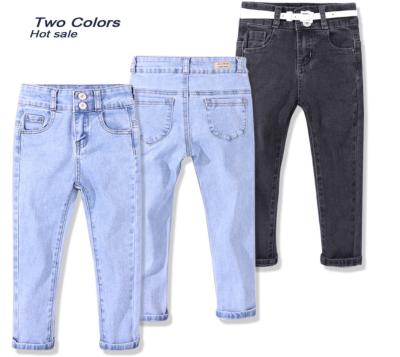 China Breathable Girl's high quality Jeans Pants  Distressed Wash Children Boy Pants Denim Trousers Jeans Casual pants for sale