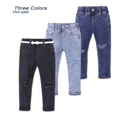 China Breathable Hot sell High quality Washing Jeans Children Trousers girl's  Denim Jeans pants for sale