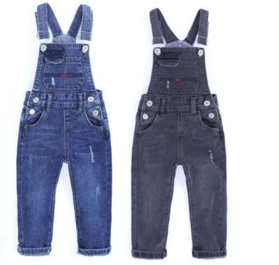 China Breathable Hot sell Baby Overalls  Full Length  Boys dustrot washing OEM  OVERALLS denim Pants for sale