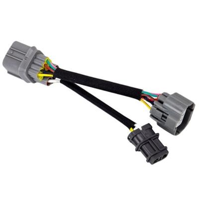 China Customizable Automotive OBD2 8PINS To OBD1 Disperser Adapter Connector Jumper Harness for sale