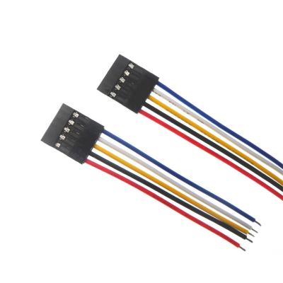 China Gold Plated Dupont 2.54 Flame Retardant Terminal Line / Pitch 2.54 Computer Panel Flame Retardant Wiring Harness for sale