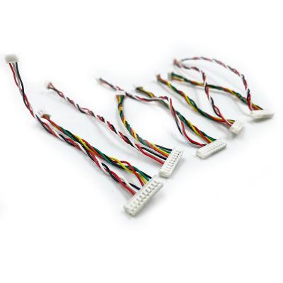 China Free Sample Electronic 28AWG 1571 ZH1.5-10P to MX1.25-4P+ZH1.5-3P Braided Connection Electronic Harness Assembly for sale