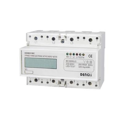 China PC Model DEM021MC New Style Three Phase Four Wire Active Energy Meter (Poly Carbonate) for sale