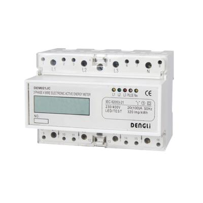 China PC Model DEM021JC Four Analog Three Phase Electricity Meter Energy Meter (Poly Carbonate) for sale